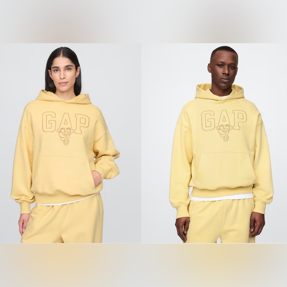 NWT GAP X DISNEY PLUTO ADULT OVERSIZED LOGO HOODIE